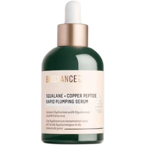 Biossance Squalane + Copper Peptide Rapid Plumping Serum, 50 ml. New in box! - Picture 1 of 10